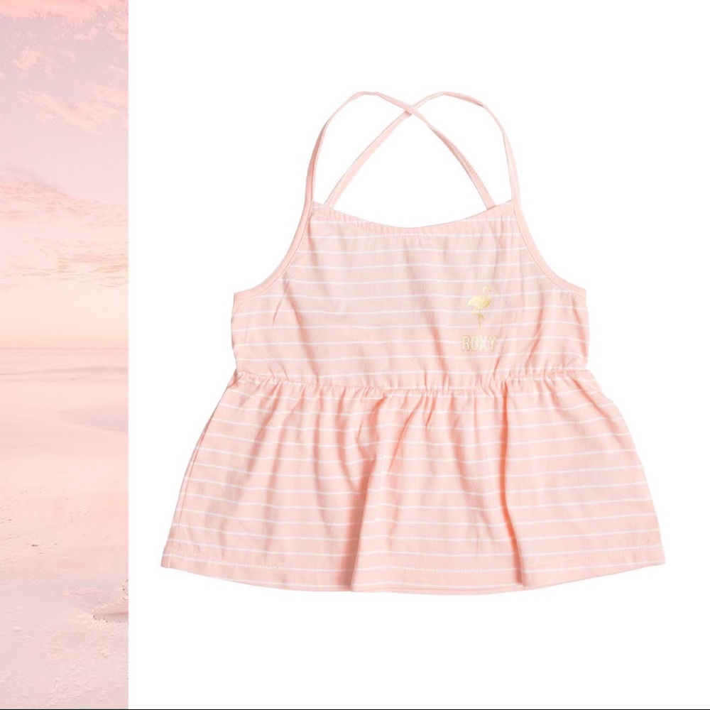 🌕 SOLD. 🦩 ROXY Girl’s Tank in Peach